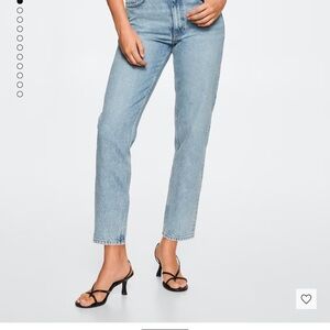 Mango mom jeans, light denim